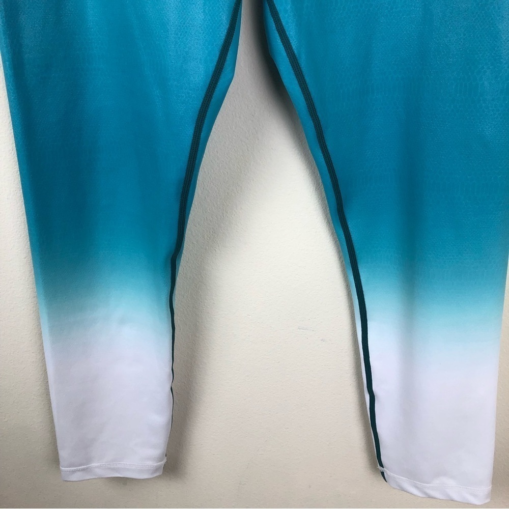 Zyia Active - Teal Venom Metallic Ombre light and tight high-rise 7/8 leggings - Picture 5 of 13